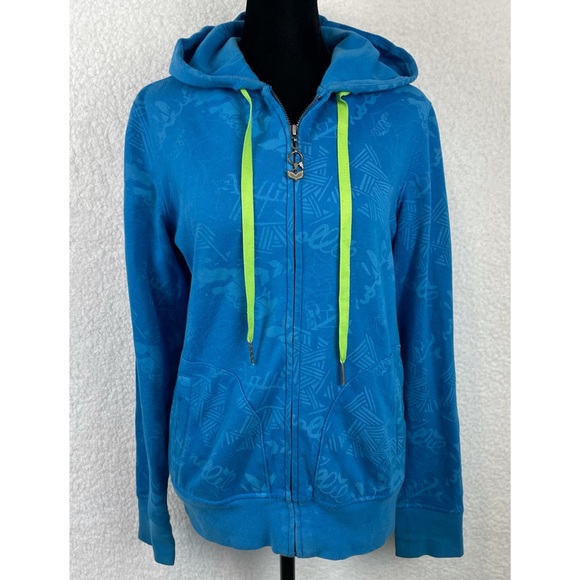 Nollie Jackets & Blazers - NOLLIE • Blue-Green Contrast Logo Hooded Jacket